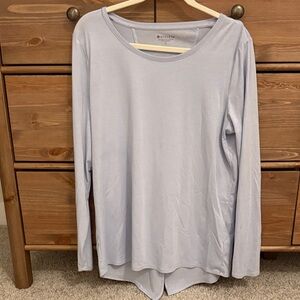 Athleta Women's Soft Blue Long Sleeve Tee